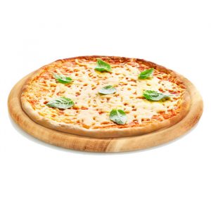 Pizza Margarita con albahaca